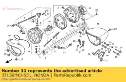 Aquí puede pedir zócalo comp., posición li de Honda , con el número de pieza 33150MCH651: