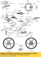 560751677, Kawasaki, padrão, tampa lateral, lh, para cima kawasaki zx6r ninja r zx 6r abs zx636 636 se 600 , Novo