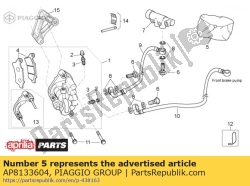 Aprilia AP8133604, Zacisk hamulca obr. zestaw, OEM: Aprilia AP8133604