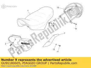 Piaggio Group GU91180605 afstandhouder - Onderkant