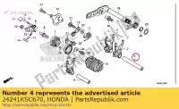 24241KSC670, Honda, arbre a, fourchette de changement honda  crf 250 2004 2005 2006 2007 2008 2009 2010 2011 2012 2013 2014 2015 2017 2018 2019 2020, Nouveau