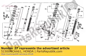 honda 51500MCAA61 fork assy., l. fr. - Bottom side