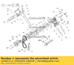 Here you can order the camshaft from Piaggio Group, with part number 1A005712: