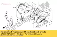 64513MBW000, Honda, blijf, onderbak honda cbr  f rossi fr rr sport fs rra cbr600f cbr600fr cbr600fs 600 , Nieuw