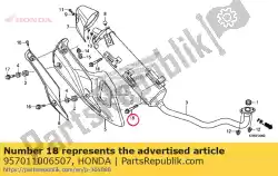 Aqui você pode pedir o parafuso, flange, 10x65 em Honda , com o número da peça 957011006507: