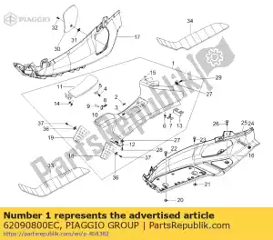 Piaggio Group 62090800EC couverture - La partie au fond