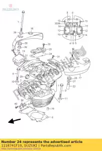 suzuki 1118741F10 junta, respiradero - Lado inferior