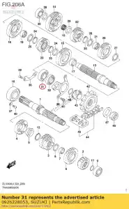 Suzuki 0926228053 lager12x24x6 - Onderkant