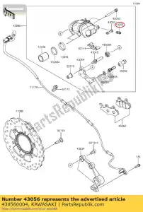 Kawasaki 430560004 sfiato-brake - Il fondo