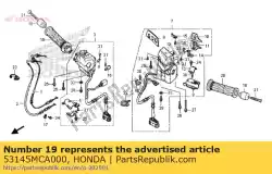 Aquí puede pedir agarre comp., r. De Honda , con el número de pieza 53145MCA000: