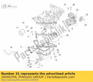 Piaggio Group 2A000359 tappo textron d10 - Onderkant