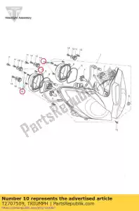 triumph T2707509 tornillo - Lado inferior