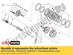 aprilia AP9150284 dystans 25x32x22 - Dół