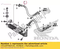 15520HN6A30, Honda, tuyau flexible, huile honda  trx 250 2006 2007 2008 2010 2011 2017 2018 2019 2020, Nouveau