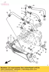 radiator assy van Yamaha, met onderdeel nummer 3AK124600000, bestel je hier online: