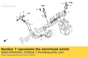 honda 90601MAAA00 clip, anneau, 22mm - La partie au fond