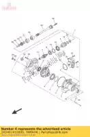 1XD461410000, Yamaha, rondsel, aandrijving 2 yamaha  yfm yxc yxe yxm yxr 350 450 550 700 2007 2008 2009 2010 2011 2012 2013 2014 2015 2016 2017 2018 2019 2020 2021, Nieuw