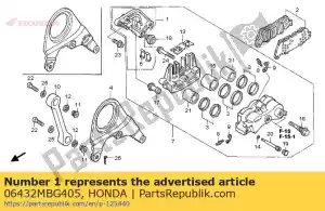 Honda 06432MBG405 beugel sub ass., rr. - Onderkant