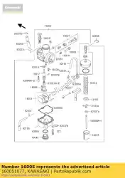 Ici, vous pouvez commander le chambre supérieure kx80-w1 auprès de Kawasaki , avec le numéro de pièce 160051077: