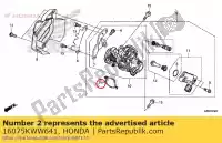 16075KWW641, Honda, o-ringthrottlebody honda crf125fb crf125f 125 , Nuovo