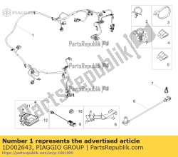 Aprilia 1D002643, Uprz?? ramowa, OEM: Aprilia 1D002643