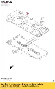 suzuki 1117015H00 cover comp,cyli - Bottom side