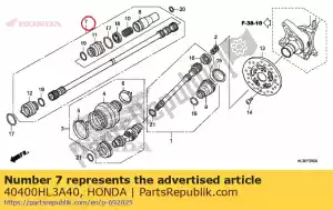 honda 40400HL3A40 shaft assy., fr. propeller - Bottom side