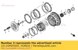 Aqui você pode pedir o colar, roda dentada da bomba de óleo em Honda , com o número da peça 22116MEE000: