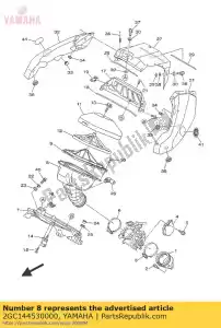 yamaha 2GC144530000 joint, filtre à air 1 - La partie au fond