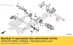 Tutaj możesz zamówić wa?, widelec zmiany biegów od Honda , z numerem części 24261MT3000: