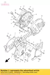 deksel, carter 1 van Yamaha, met onderdeel nummer 5VLE54111000, bestel je hier online: