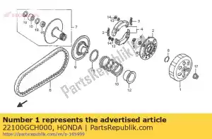 Honda 22100GCH000 outer comp., clutch - Bottom side