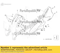 85684900XN6, Piaggio Group, Parafango anteriore. nero aprilia dorsoduro zd4sm000, zd4sma00, zd4smc00, zd4smc01 zd4tv000, zd4tv001, zd4tva00, zd4tva01, zd4tvc00,  750 1200 2008 2009 2010 2011 2012 2013 2015 2016, Nuovo