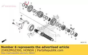 Honda 23492MGZJ00 ko?nierz, 25x28x12,5 cm - Dół