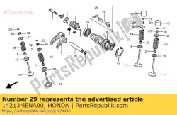 Here you can order the plunger, decompression from Honda, with part number 14213MENA00: