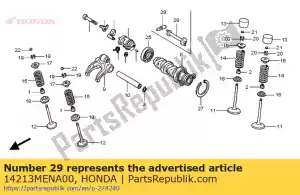 honda 14213MENA00 plunger, decompression - Bottom side