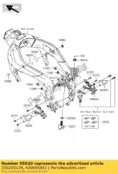 Ici, vous pouvez commander le garde, marche avant, lh zx636-c1h auprès de Kawasaki , avec le numéro de pièce 550200134: