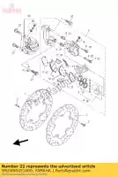 5RUW00451000, Yamaha, kit de pastilha de freio yamaha yp 400 2005 2006 2007 2008 2009 2010 2011, Novo