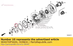 Honda 90407HP5600 lavadora, 64x105x2 - Lado inferior