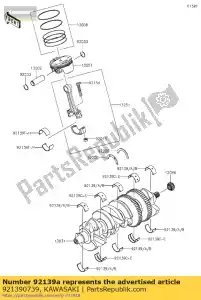 kawasaki 921390739 bushing,crank,#1,b zx140 - Bottom side