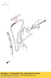 suzuki 1276018H00 chain comp, cams - Onderkant