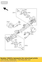 Aquí puede pedir señal-conjunto-lámpara, rr, lh klx250- de Kawasaki , con el número de pieza 230370038: