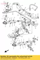 4KM148400000, Yamaha, Valvola taglio aria ass yamaha xj 900 1995 1996 1997 1998 2000 2001 2002, Nuovo