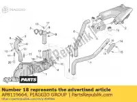 AP8119664, Piaggio Group, Cover aprilia  caponord etv pegaso pegaso strada trail rst scarabeo 125 250 650 660 1000 2001 2002 2003 2004 2005 2006 2007 2008 2009, New