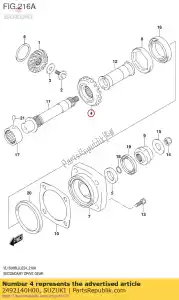 Suzuki 2492140H00 gear,secondary - Bottom side