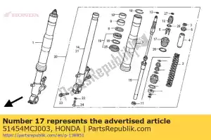 honda 51454MCJ003 bout, fr. vork - Onderkant