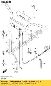 suzuki 5855343F10 arranque, fr freno c - Lado inferior
