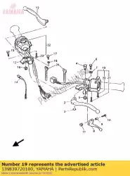 Aqui você pode pedir o interruptor, alça 4 em Yamaha , com o número da peça 1JN839720100: