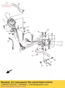 yamaha 1JN839720100 interruptor, alça 4 - Lado inferior