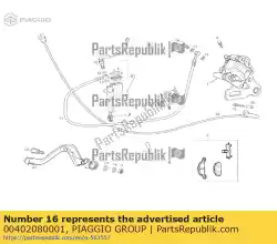 Ici, vous pouvez commander le rondelle d8 auprès de Piaggio Group , avec le numéro de pièce 00402080001: